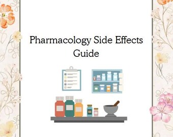 Pharmacology Side Effects Guide