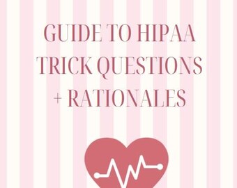 Guía de preguntas capciosas sobre HIPAA + Justificaciones