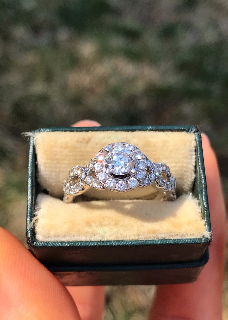 1 Carat Designer Diamond Engagement Ring. Offering Layaway Etsy