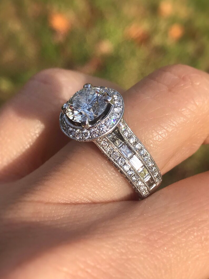 3.54 carat Diamond Engagement Ring. Offering Layaway. Etsy