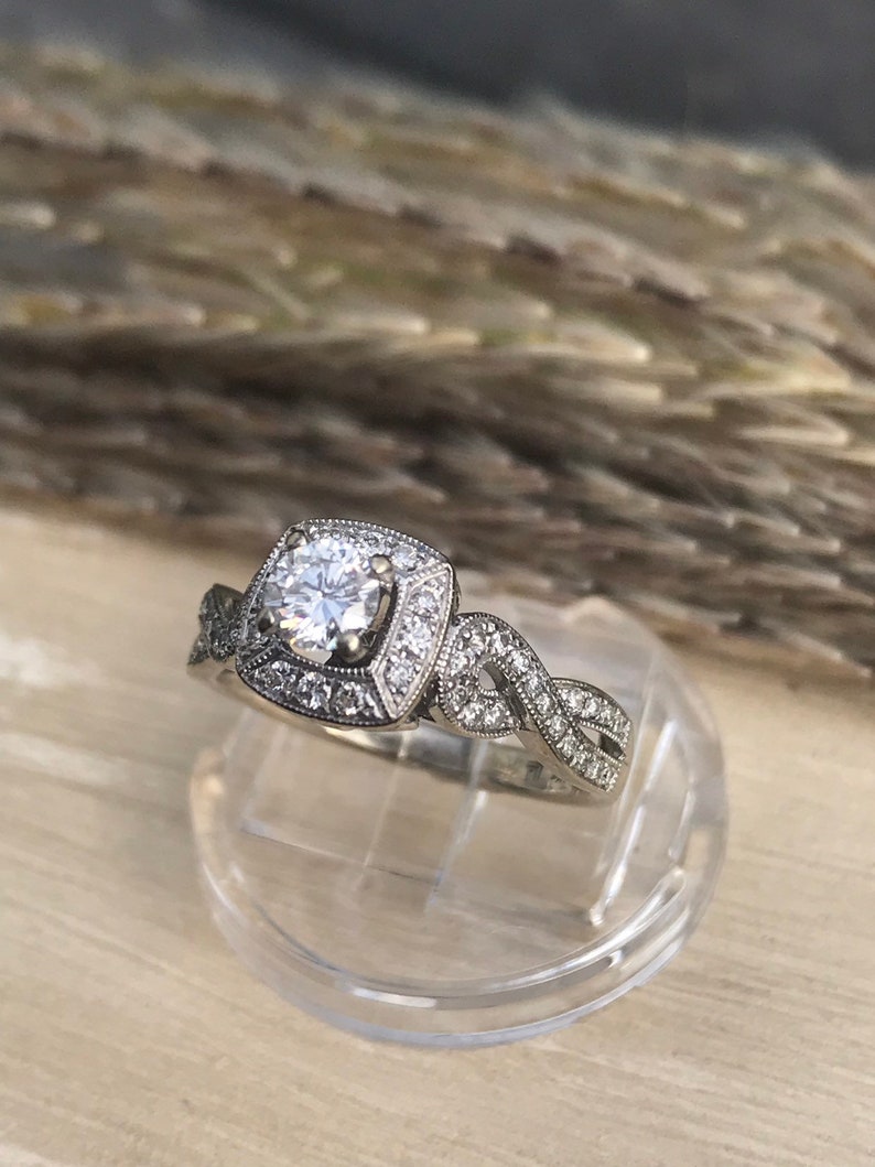 About 3/4 Carat Diamond Engagement Ring. Offering Layaway. Etsy