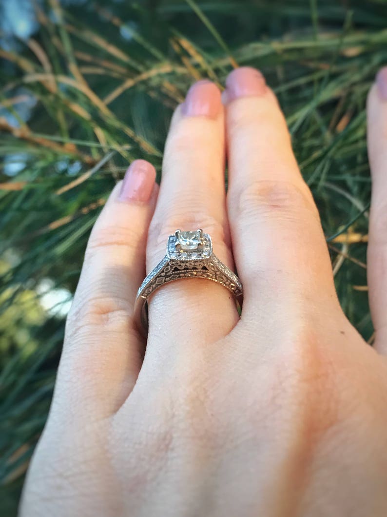 1/2 Carat Diamond Engagement Ring. Offering Layaway Etsy