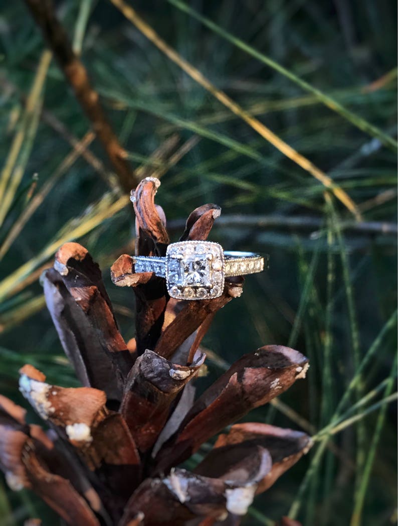 1/2 Carat Diamond Engagement Ring. Offering Layaway Etsy