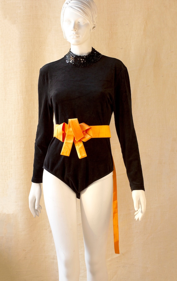 velvet bodysuit long sleeve