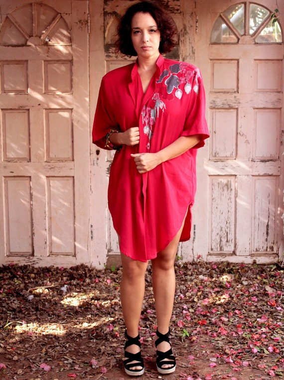 Original MASKIT Tunic, Beautiful Tunic, in Scarlet