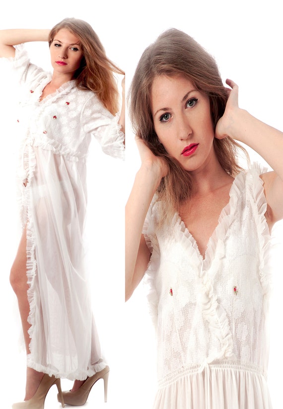 long nightgown and robe sets