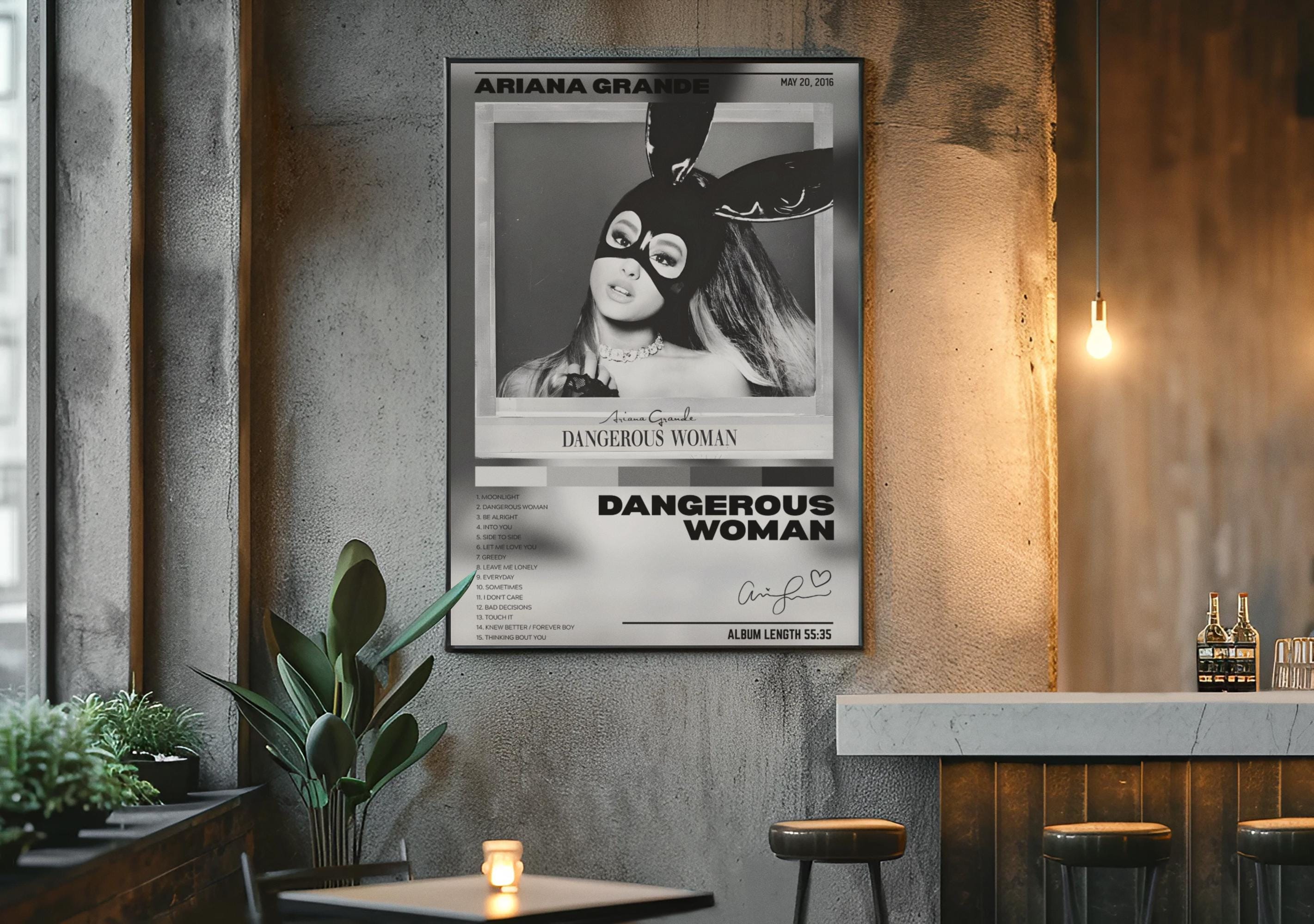 Tracklist Poster Ariana Grande - Etsy