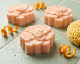 Handmade Sweet Orange Eucalyptus Cold Process Soap: Natural Uplifting Essential Oil
