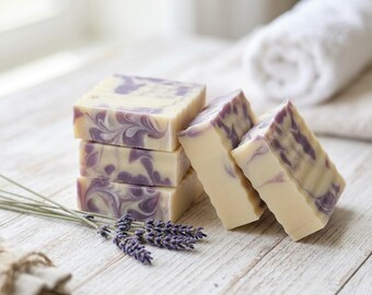 Handmade Lavender Soap Bar: Cold Process, Natural Ingredients, Calming Essential Oil