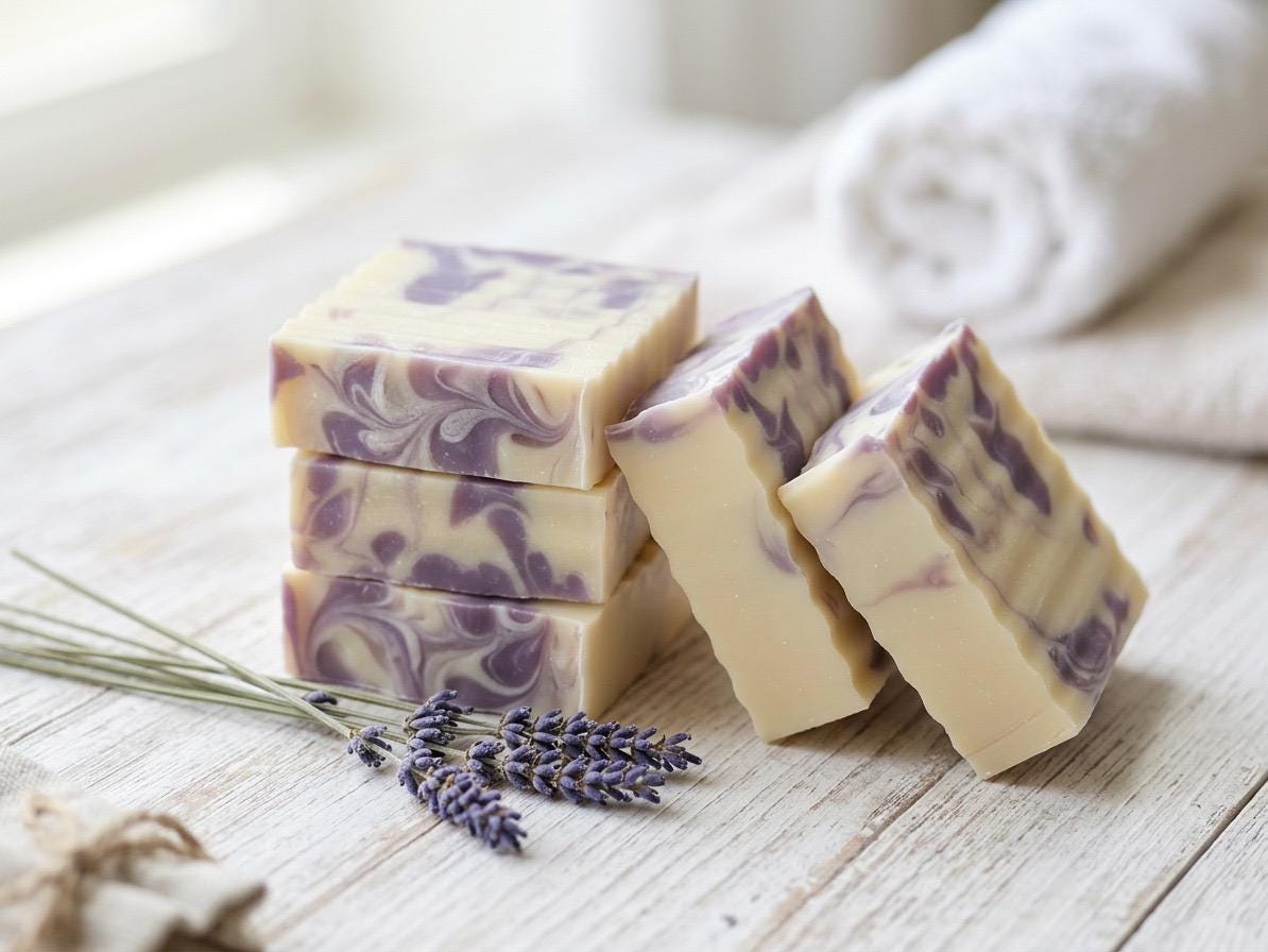Handmade Lavender Soap Bar: Cold Process, Natural Ingredients, Calming ...