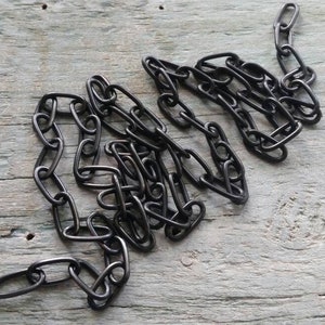 1ft, chain, elongated, oval, links, adjustable, necklaces, bracelets, earrings, diy, jewelry, fashion, metal, black, vintaj, ACH0003 image 3