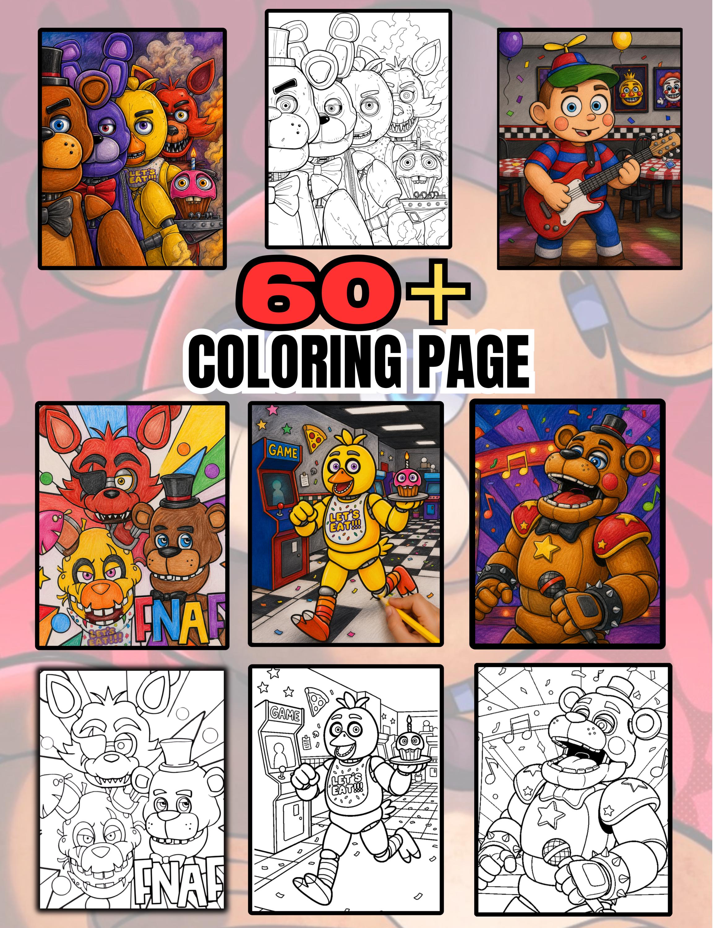 Five nights coloring - Etsy 日本