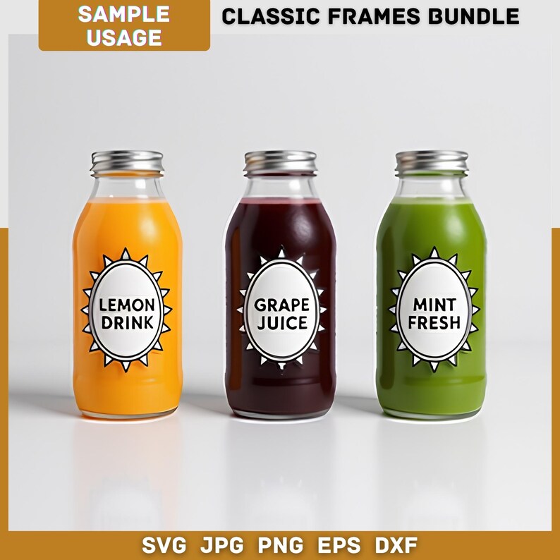 Classic Frames SVG Bundle, Vintage Label Frame Borders, Ornate Banners ...