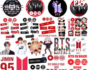 BTS Arirang World Tour 2026 Png Bundle | BTS Concert Png | Kpop Concert Shirt Design | Army Fan Merch | Sublimation Download