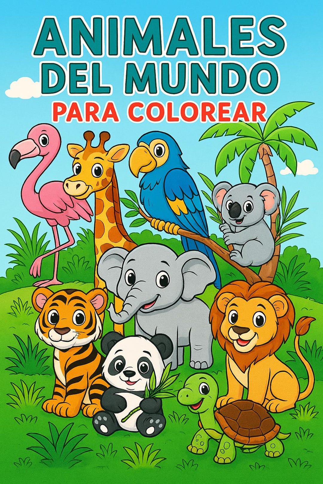 Libro para Colorear Animales del Mundo | PDF Imprimible para Niños ...