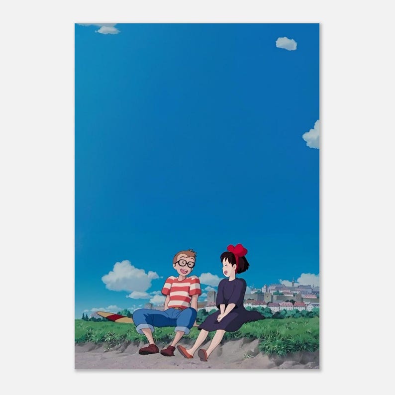 Kiki’s Delivery Service Poster | Studio Ghibli Wall Art | Anime Movie Print | Vintage Japanese Animation Decor | Whimsical Fan Gift image 5