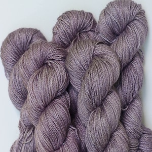 Hand Dyed DK Yarn, Baby Alpaca, Silk and Linen Yarn