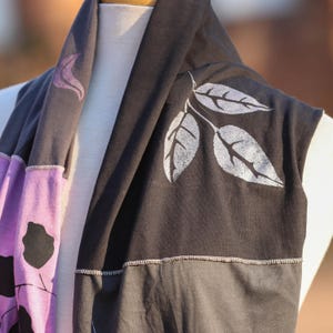 Organic Screen Printed Patchwork Scarf
