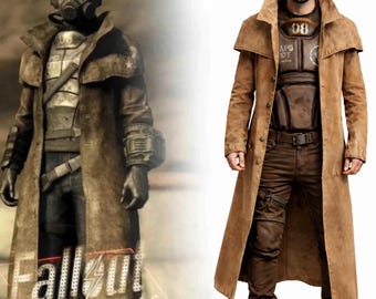 Disfraz de ranger veterano de Fallout New Vegas, abrigo de lona para cosplay de la RNC