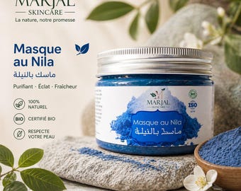 100% naturalna, organiczna maska Nila – rozświetlająca, oczyszczająca i pielęgnująca twarz