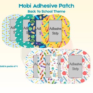 Tandem Mobi Back to School Overpatches | Hypoallergenic Adhesive (4-Pack)