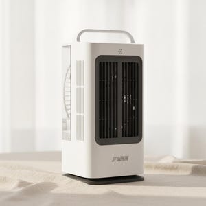 Ventilador de mesa portátil tipo torre 3 en 1 - Depósito de agua de 1700 ml - Control remoto - Oscilación de 120 grados - Ventilador de escritorio con 3 velocidades y función de nebulización imagen 1