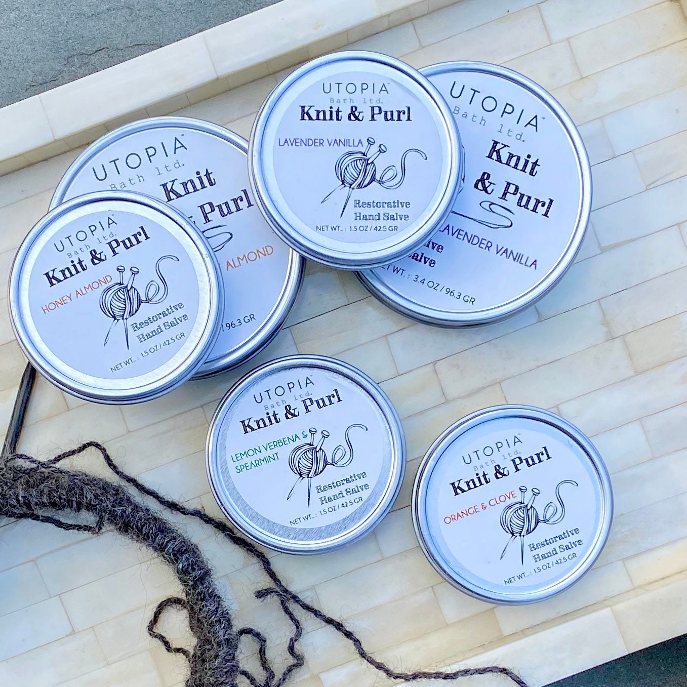 Knit & Purl Herbal Hand Salve, small size