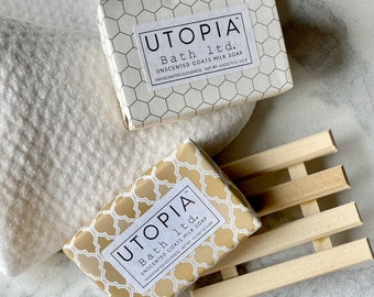 Utopia BATH Unscented Goat-Milk Soap