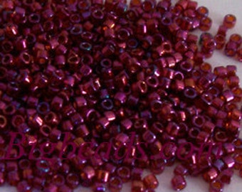 Aiko Beads TB332 Toho Cranberry gold Luster 4 Grams