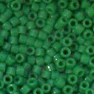 Aiko Beads TB47 Toho Green Opaque 4 grams image 2