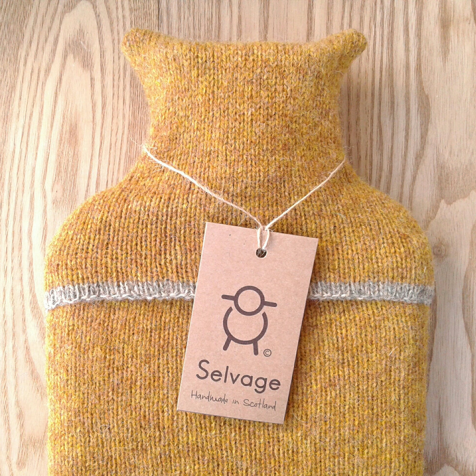 Yellow Pure Wool Hot Water Bottle 2 Litre Etsy