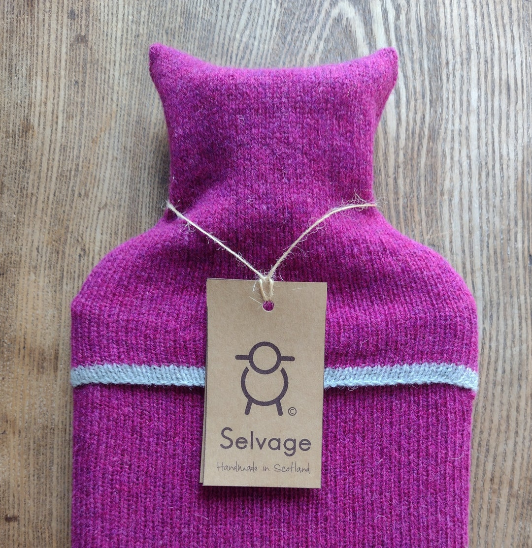 Magenta Pure Wool Hot Water Bottle 2 Litre Etsy Singapore