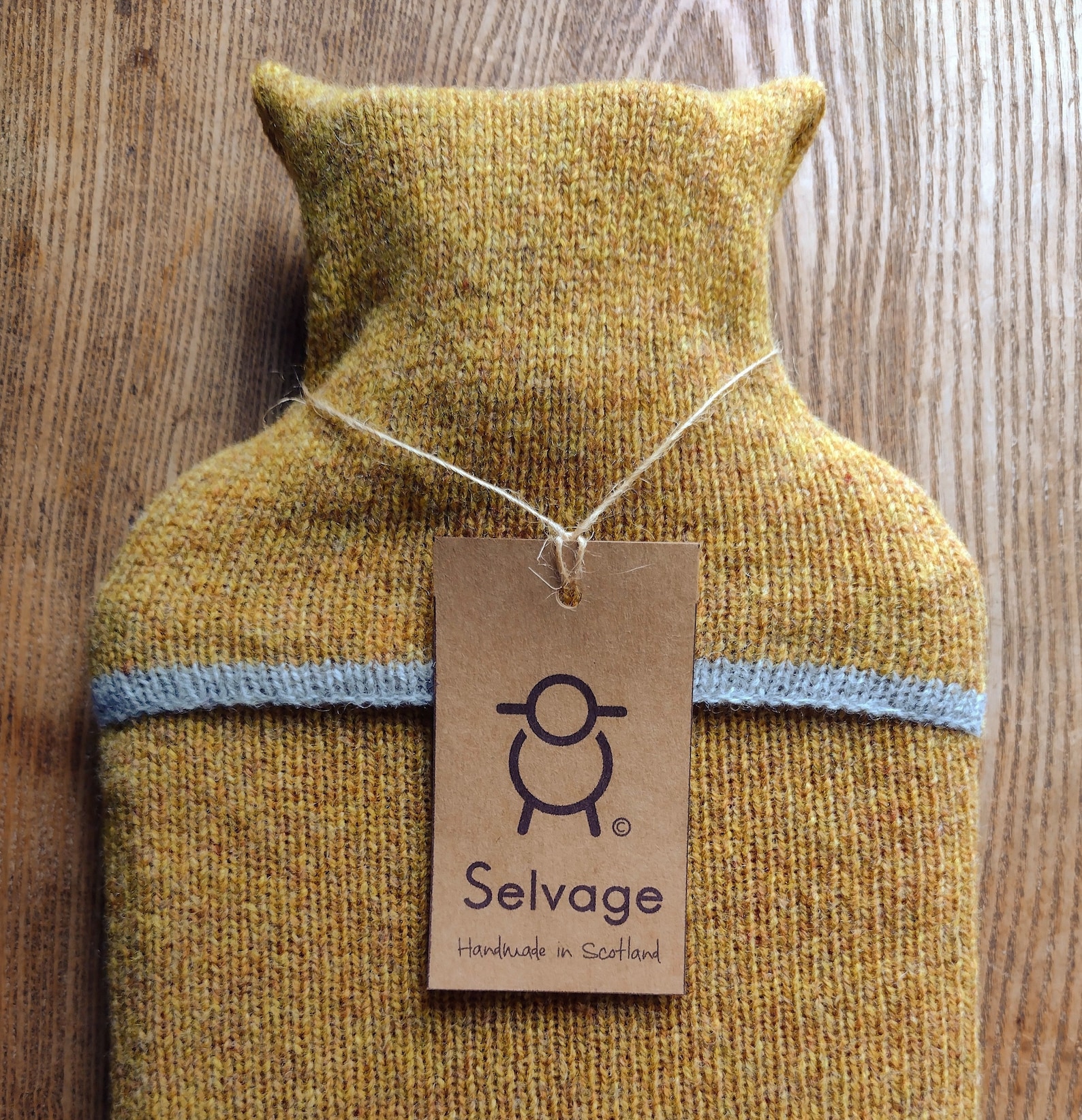 Yellow Pure Wool Hot Water Bottle Etsy