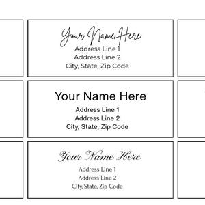Custom Return Address Labels | Modern, Script, Minimal Designs | Wedding Stationery