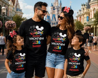 Personalized Disneyland family shirts