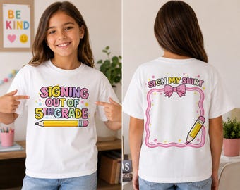 Camiseta de despedida do 5º ano