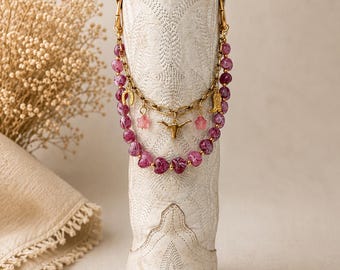 Cowboy Boot Chain Pink Charms Western Bling Rodeo Festival Accessory Country Concert Cowgirl Jewelry Boot Bling