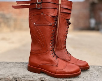 Premium Handmade Leather Boots |Free Delivery • Duty Paid • Leather & Rubber Sole • Custom Sizes Available