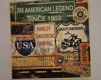 Harley-Davidson ceramic coasters
