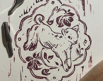 handmade linocut prints