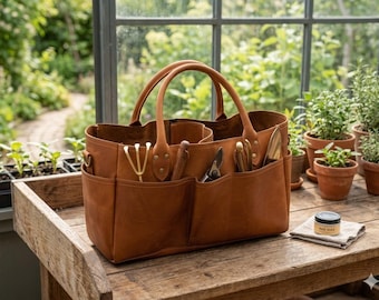 Handgefertigte Werkzeugtasche aus echtem Leder – Robuste Arbeitstasche