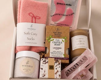 Birthday Gift for Her, Self Care Gift Box, Spa Gift Basket for Women, Relaxation Gift, Pamper Box, Wellness Gift, Birthday Present