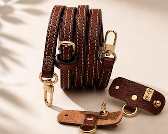 Leather Crossbody Strap Compatible with Le Pliage , Adjustable Purse Strap Replacement, Mini Bag Conversion Kit