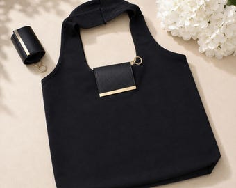 Bolso plegable, bolso de playa portátil, bolso de mercado compacto, bolso de hombro para vacaciones, bolso deportivo para uso diario.