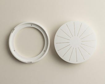 Osłona czujnika dymu | Nowoczesna osłona alarmu sufitowego | Model Rays