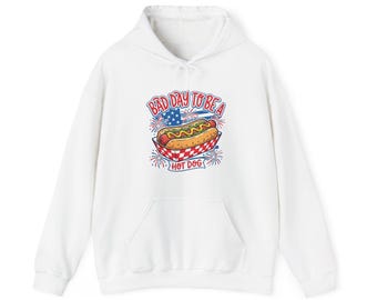 Camiseta bordada "Bad Day To Be A Hot Dog", camiseta de verano de EE. UU., camiseta para mujer del 4 de julio, regalo del Día de los Caídos.