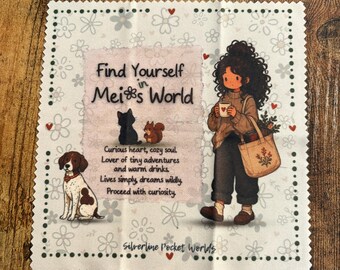 Mei's World Microfiber Cleaning Cloth, 6"x6"