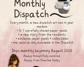 Silverline Monthly Dispatch | Monthly Happy Mail | Curated Stationery and Paper Goods | Stickers, Art Prints and Collectible Mail