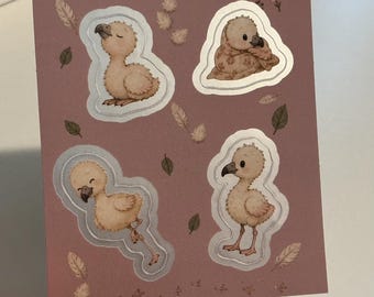 Fluffle 3" Mini Sticker Sheet | Laptop & Journal Stickers | Matte Mirror Finish