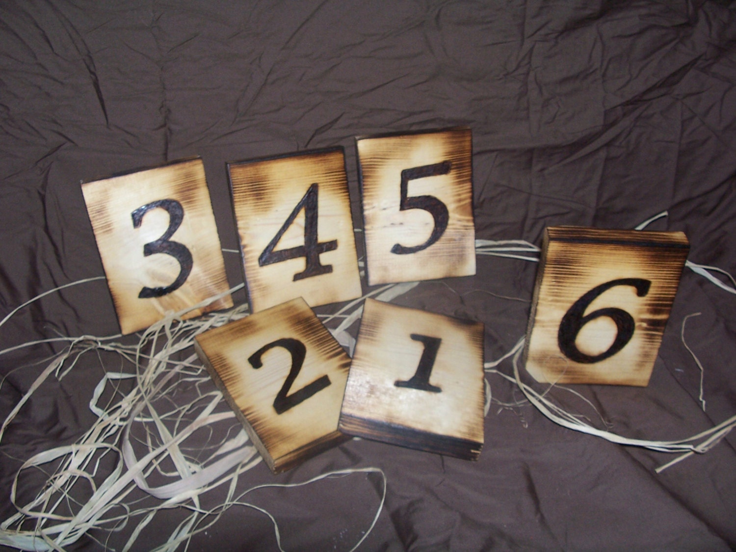 12 Rustic Wedding Table Numbers/ Shabby Chic Wedding Decor/ Etsy